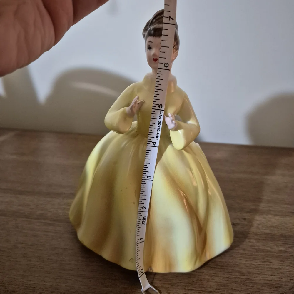Vintage Yellow Ceramic Figurine